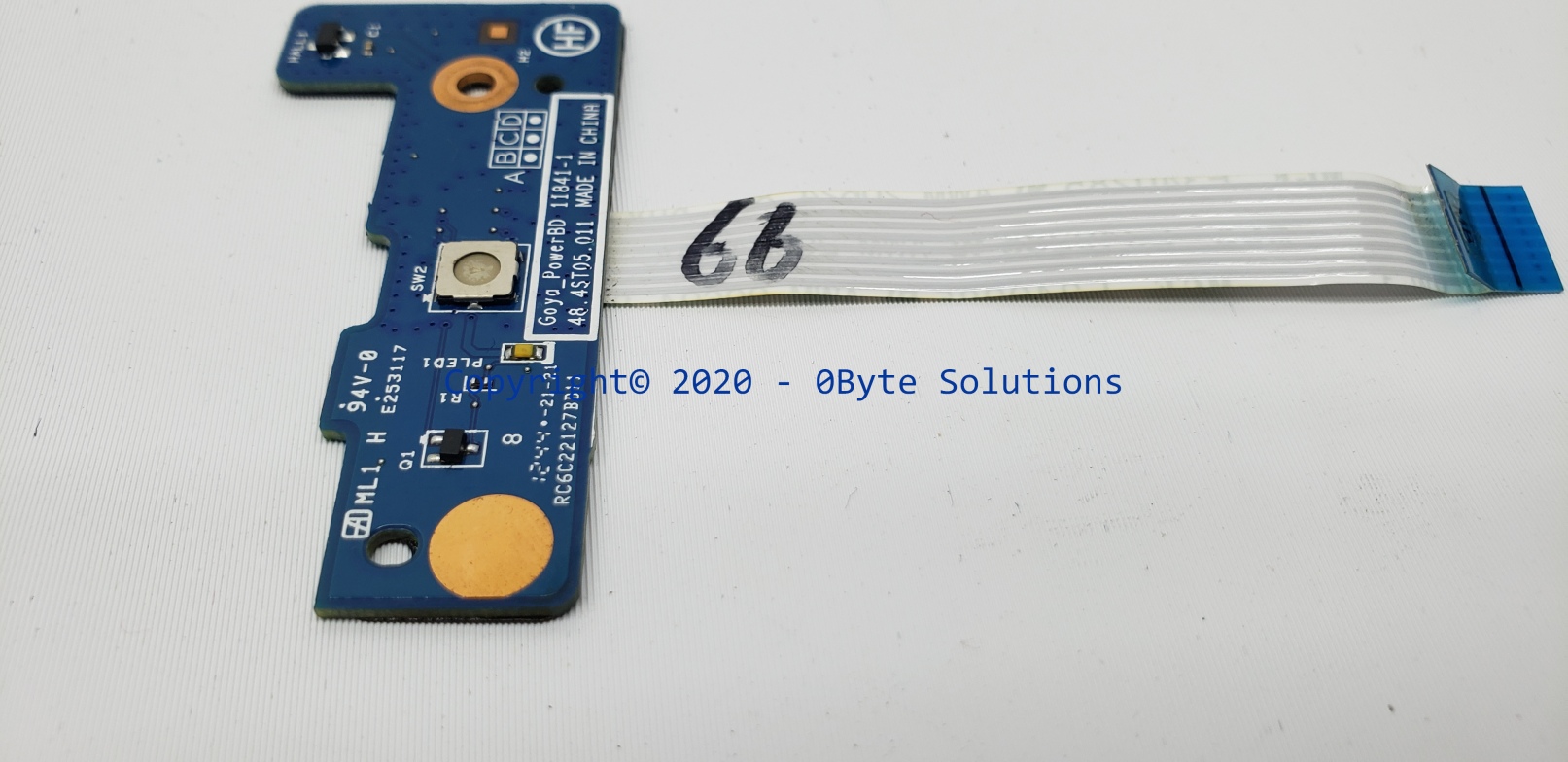 HP 48.4ST05.011 Power Button Board with Cable