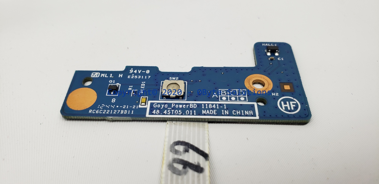 HP 48.4ST05.011 Power Button Board with Cable