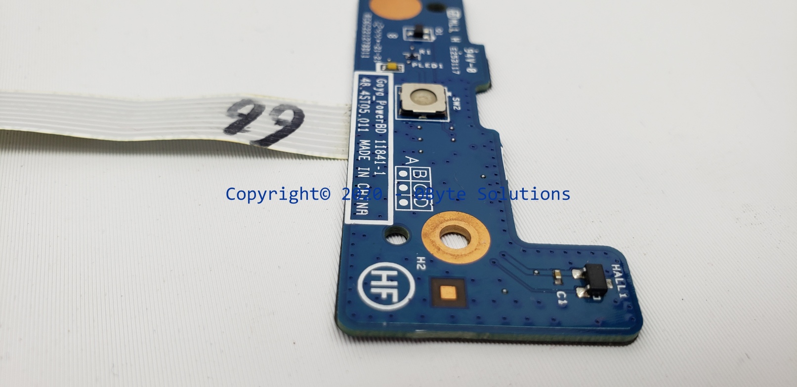 HP 48.4ST05.011 Power Button Board with Cable