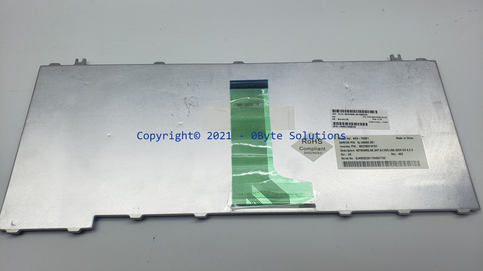 Toshiba NSK-TAD01 Notebook Keyboard