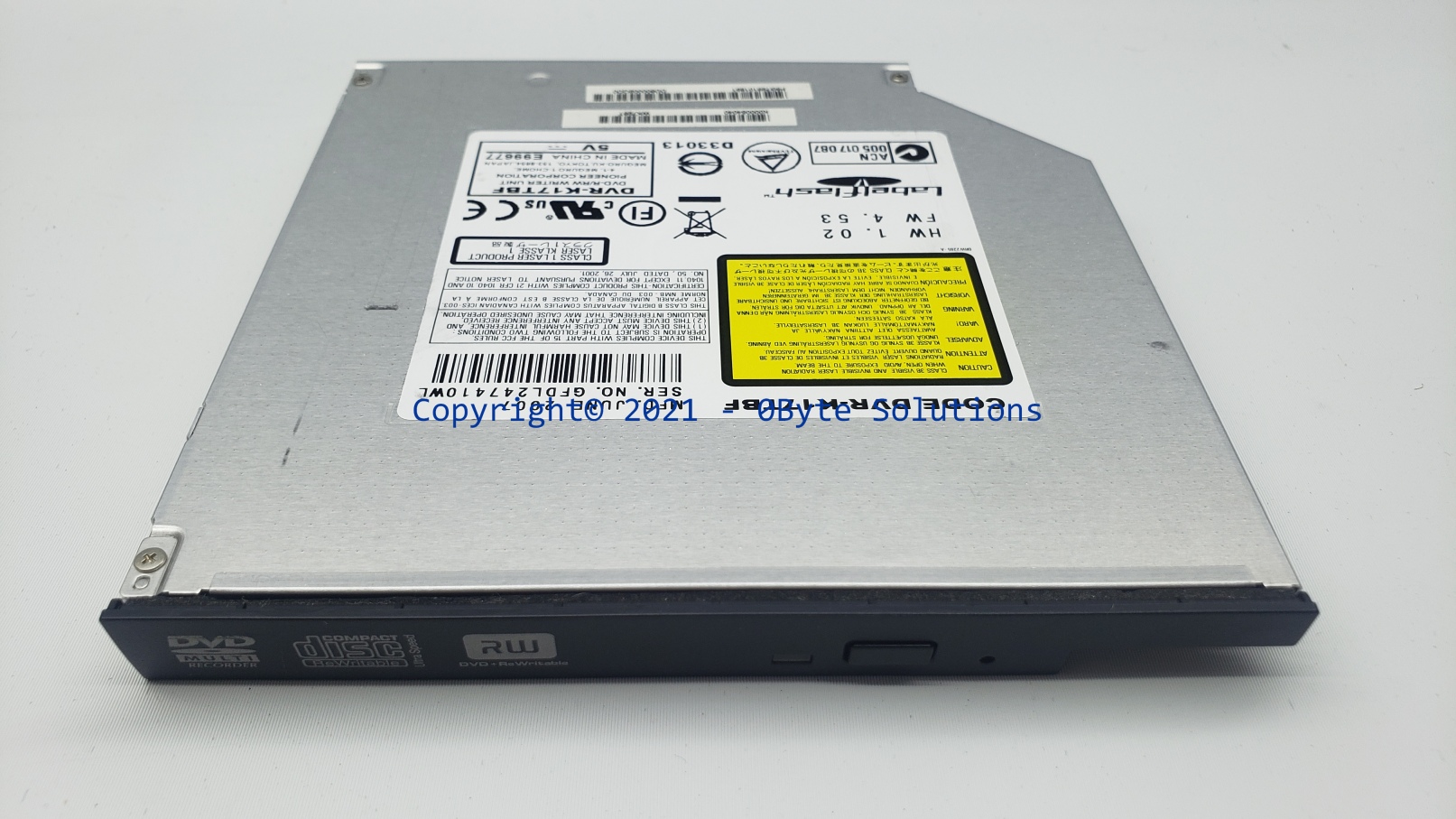 Pioneer DVR-K17TBF CD-RW/DVD Drive