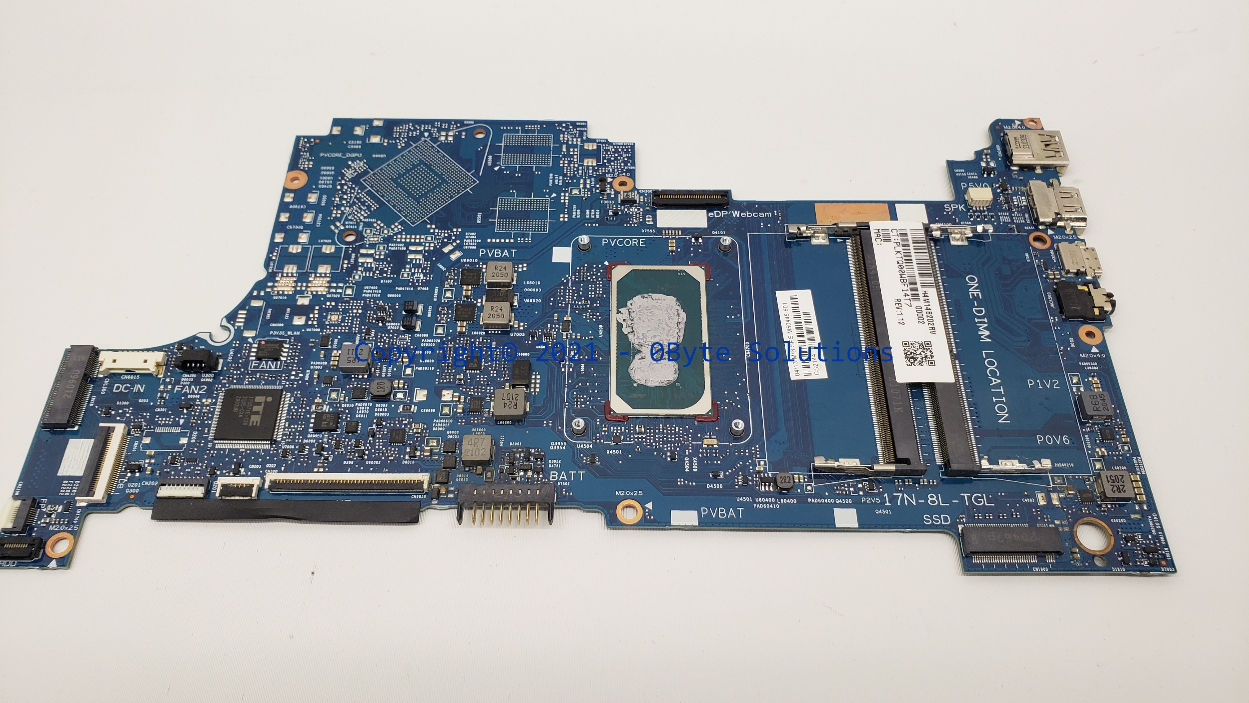 *NO POWER* HP M50445-601 Notebook Mainboard with CPU