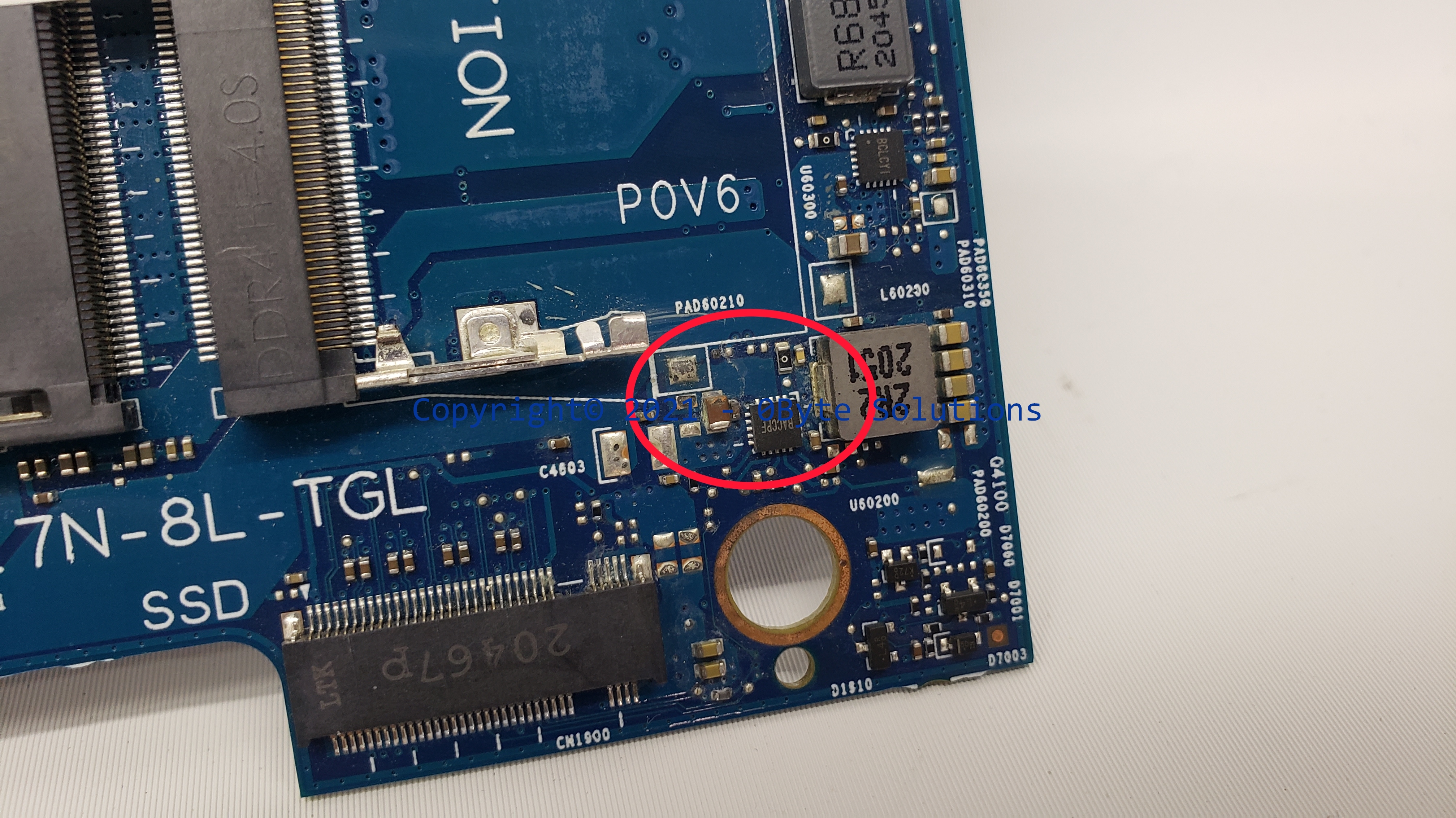 *NO POWER* HP M50445-601 Notebook Mainboard with CPU