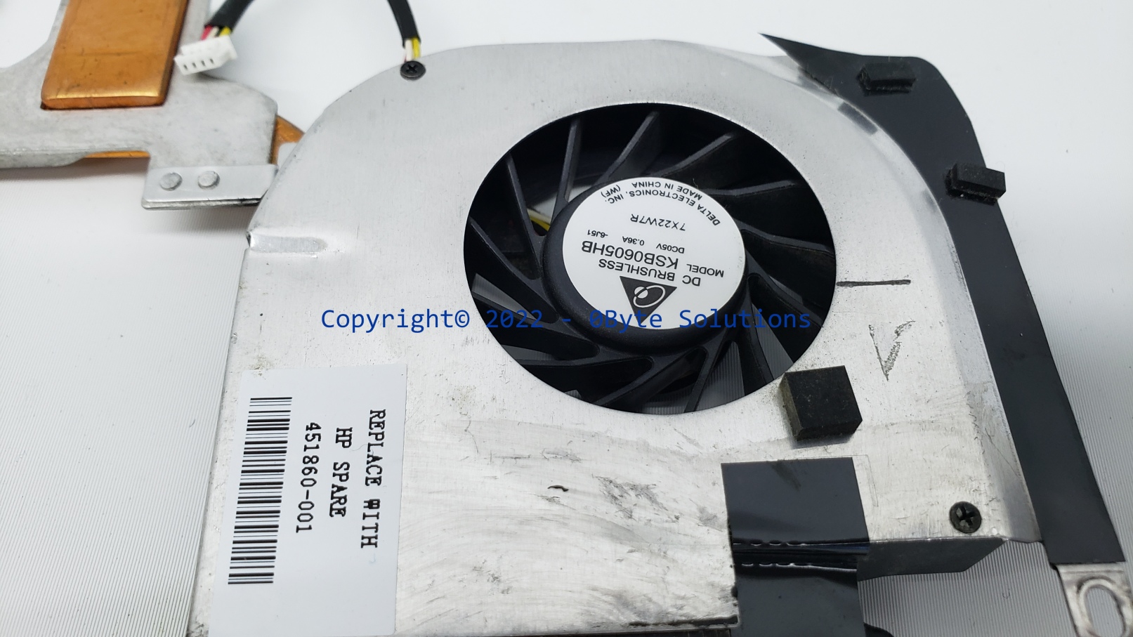 HP 451860-001 CPU Heatsink & Cooling Fan