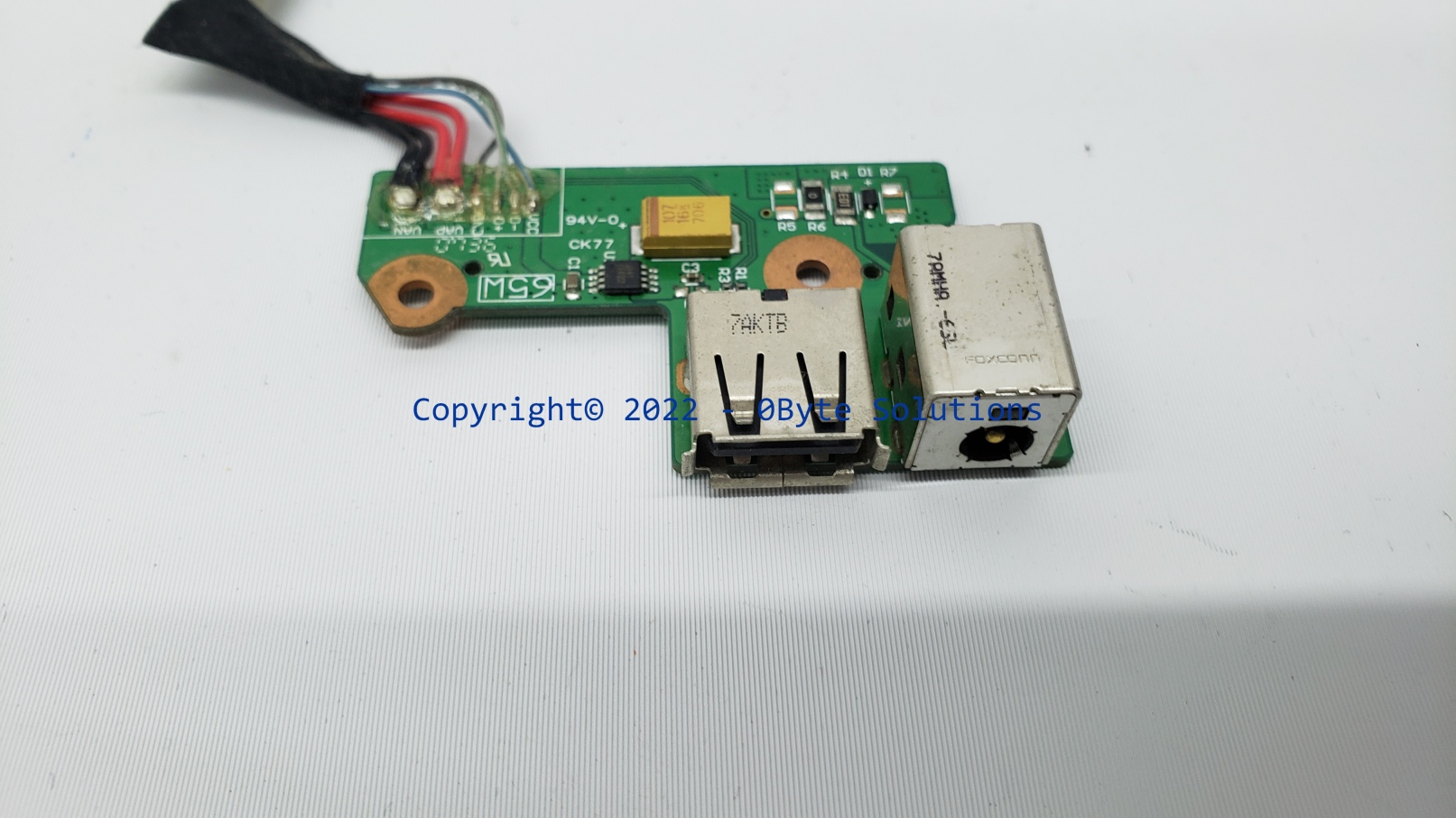 HP 449454-001 DC Jack w/USB Port Board with Cable