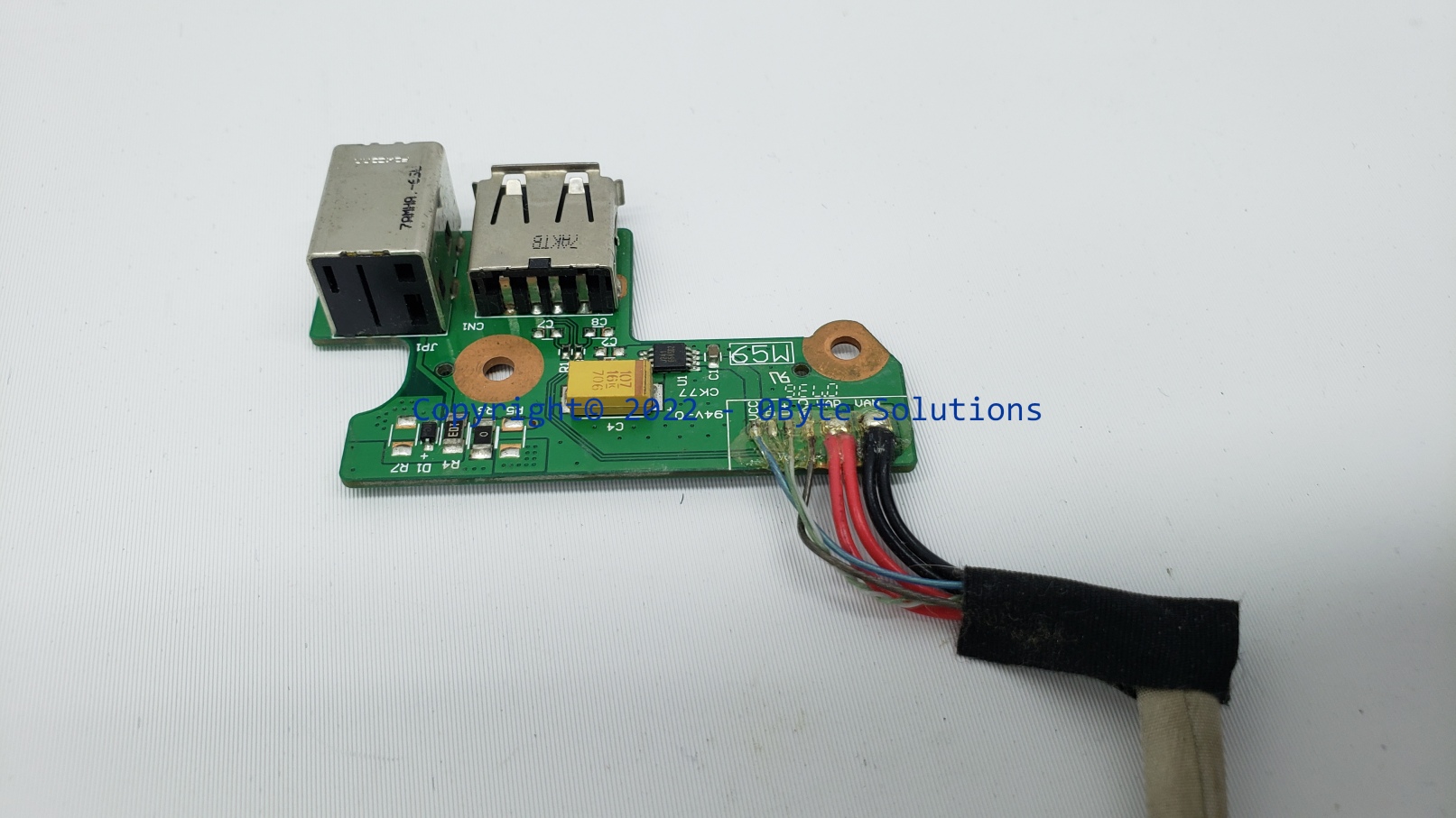 HP 449454-001 DC Jack w/USB Port Board with Cable