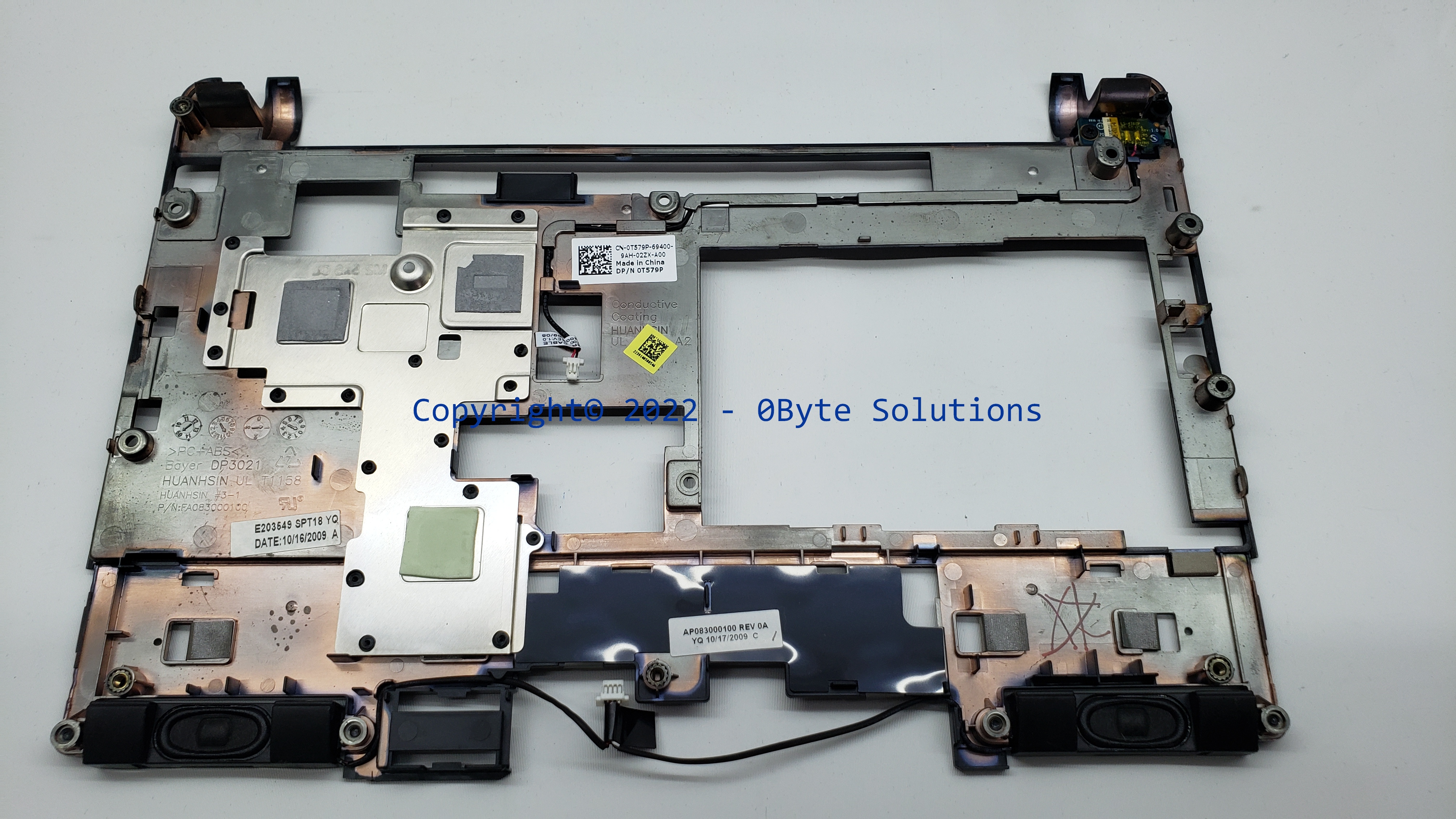 Dell 0T579P Top Cover with Speakers & Power Button