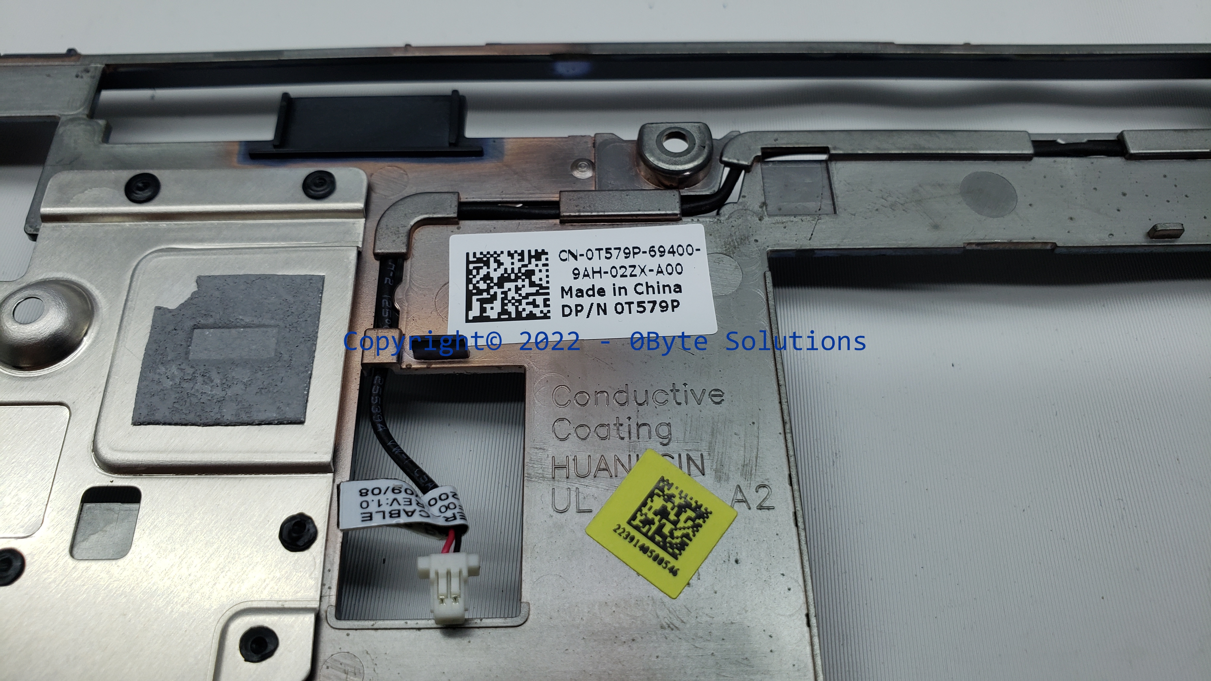 Dell 0T579P Top Cover with Speakers & Power Button