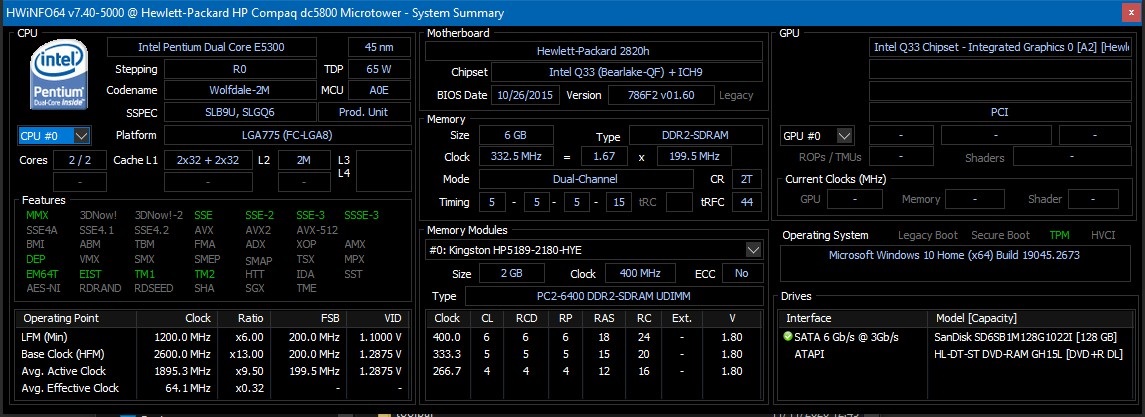 HP 461536-001 Mainboard with CPU
