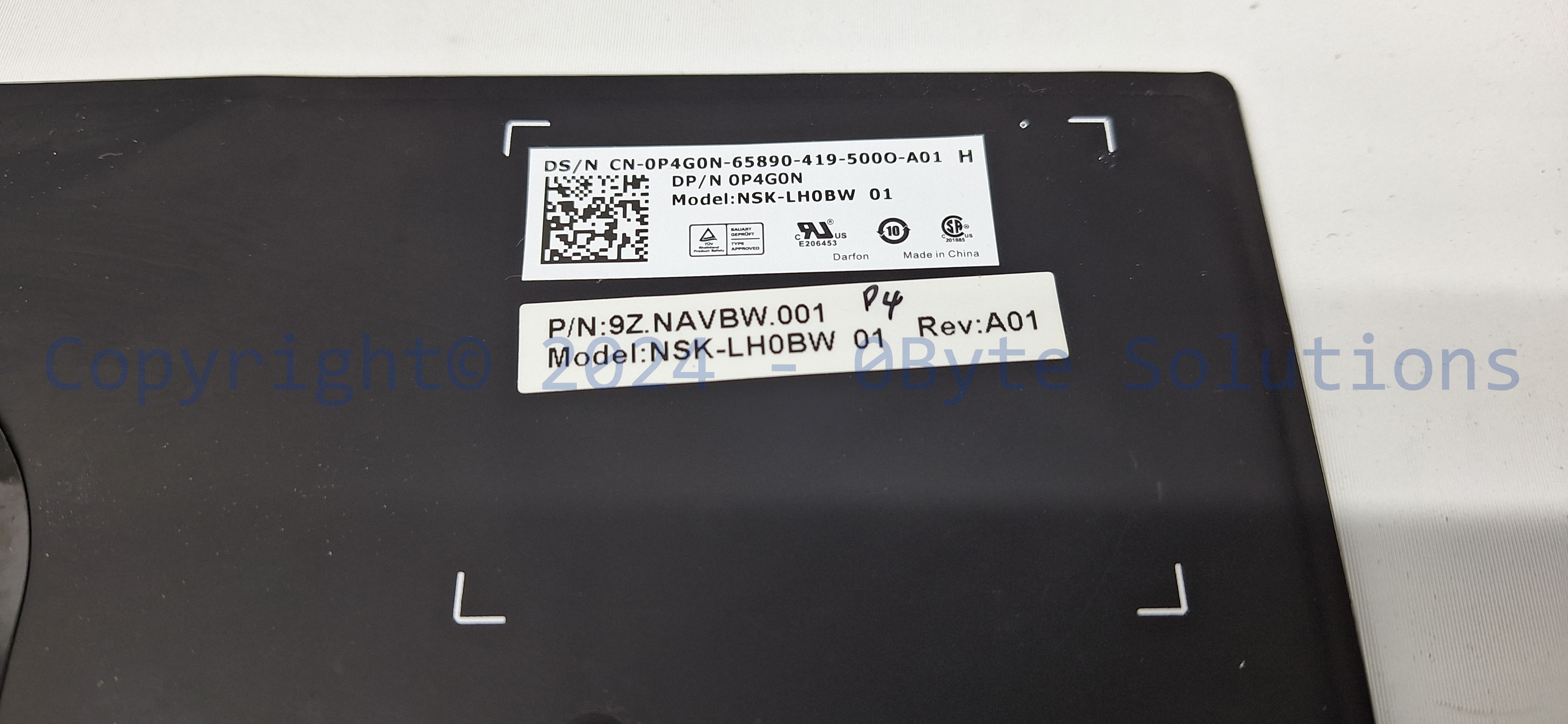 Darfon/Dell 0P4G0N/NSK-LH0BW Inspiron 7737 DOH70 Backlit Keyboard