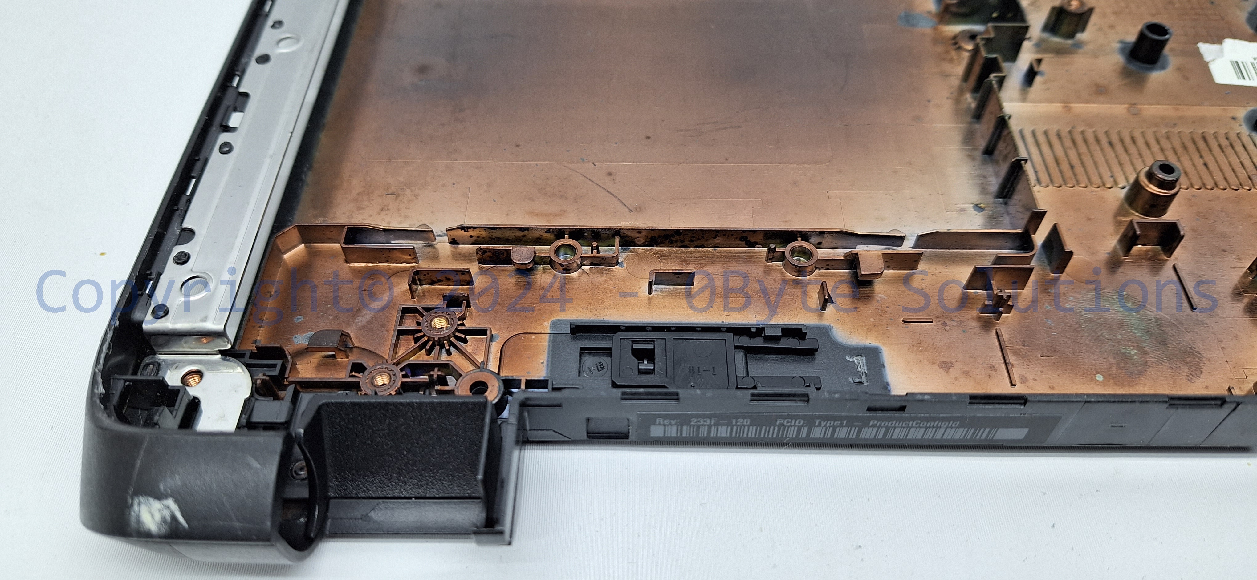 HP EAU9600201A Notebook 15-fxxx Bottom Case (Black) with RAM/WiFi Cover