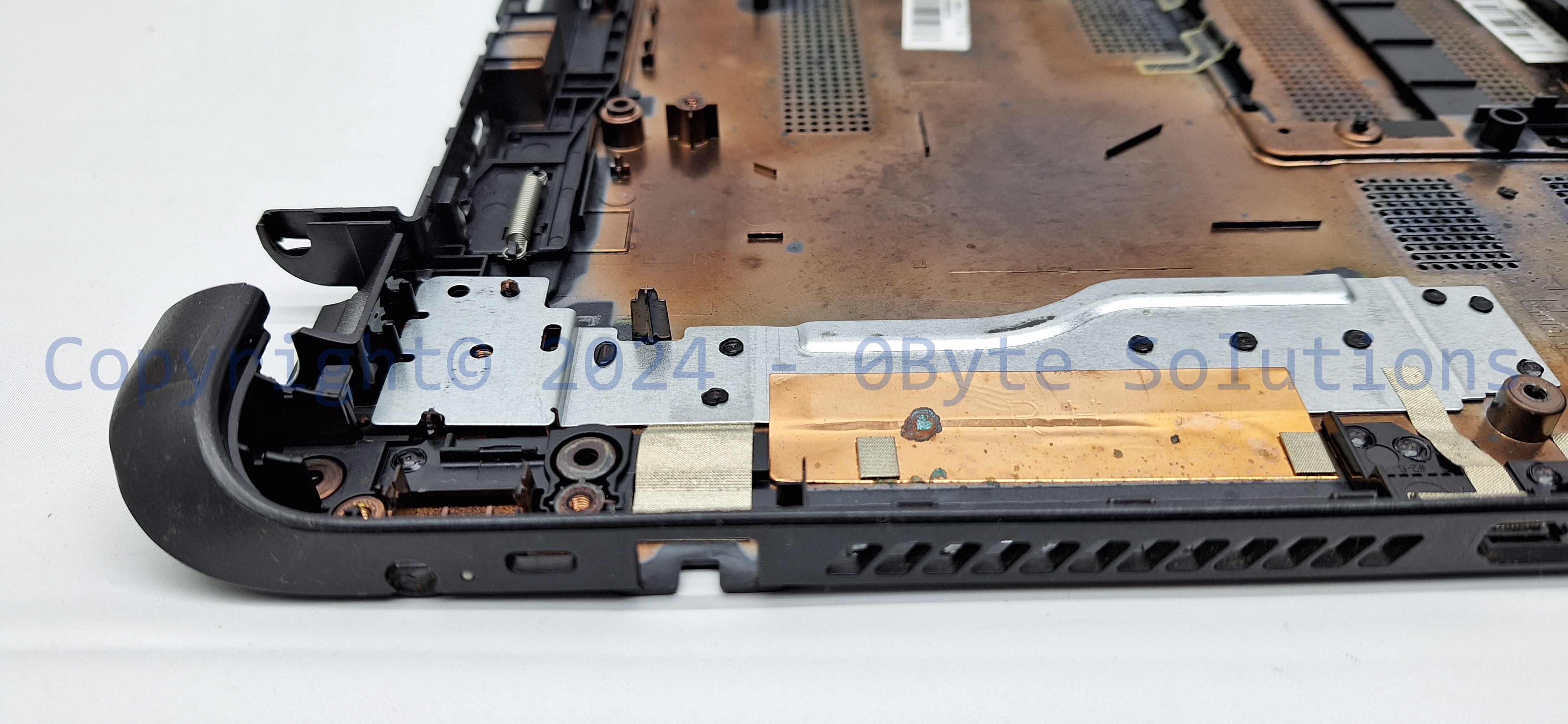 HP EAU9600201A Notebook 15-fxxx Bottom Case (Black) with RAM/WiFi Cover