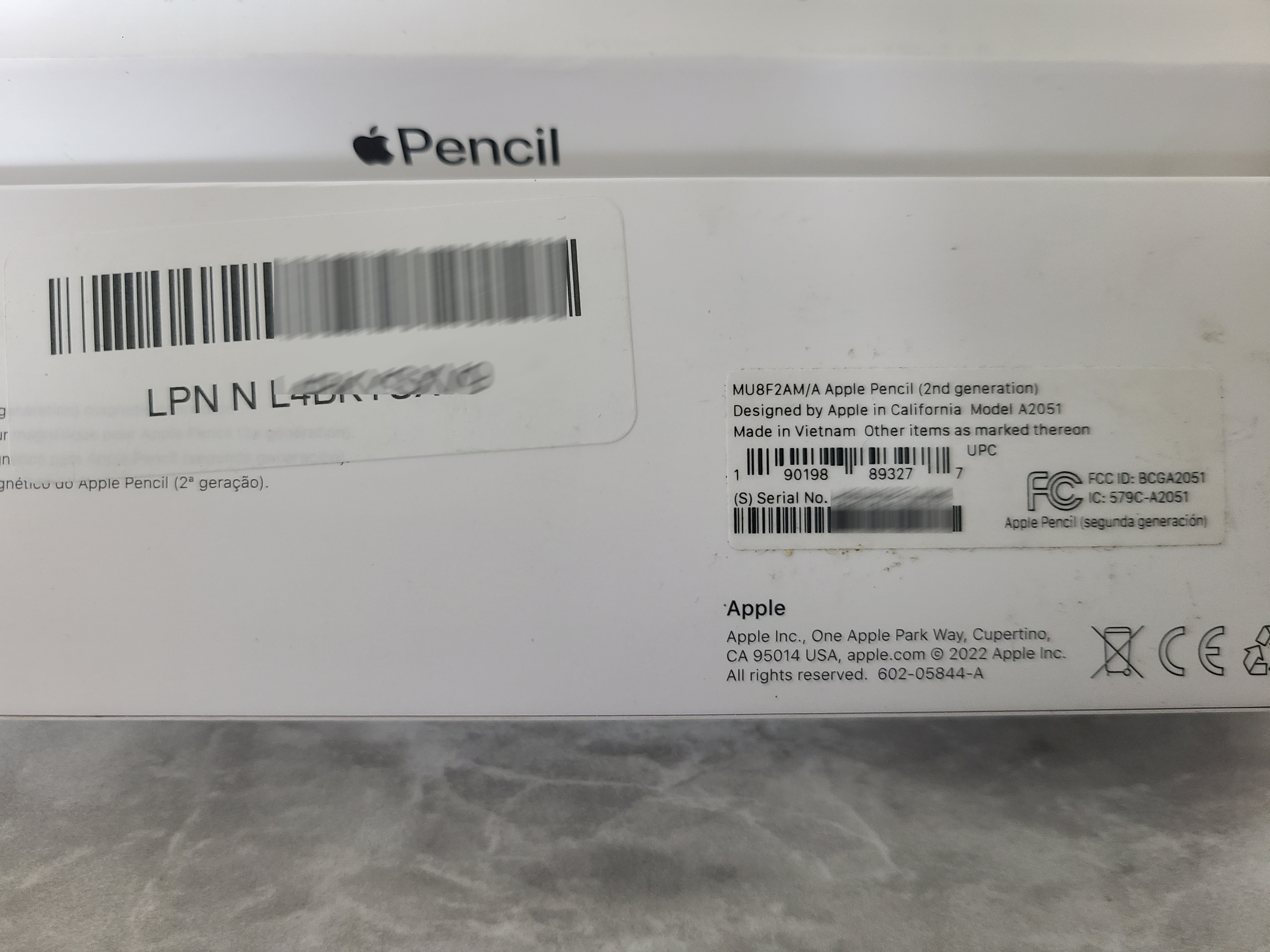 Apple MU8F2AM/A Pencil (2nd Gen) iPad Stylus