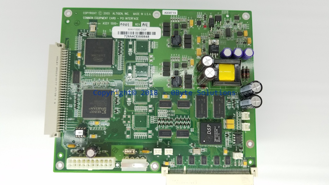 Altigen 1500-0001 Rev A4 / MAX1000-DSP Common Equipment Card-PCI Interface