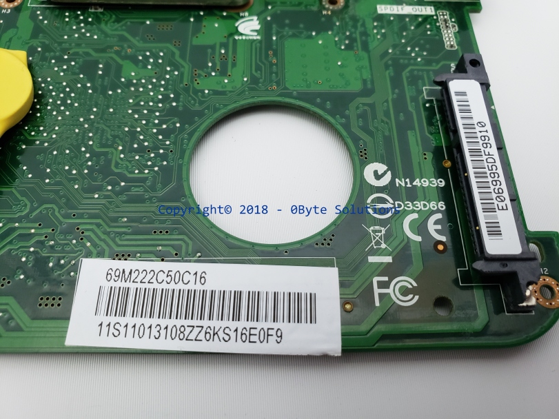 Lenovo 69M222C50C16 Mainboard with Heat-sink, cooling fan & CPU