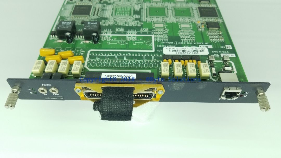 Altigen ALTI-M0404-T1E1-1 / ASSY 1501-4041 Rev A5 PRI Expansion Board