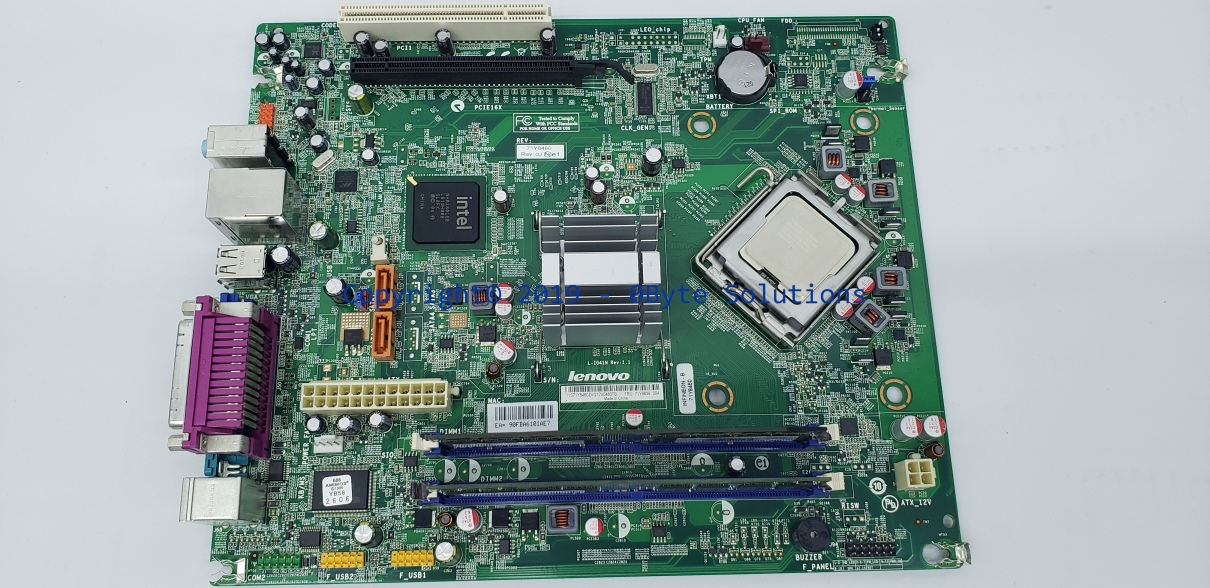 Infineon L-IG41N (Lenovo 71Y8460) Mainboard with I/O Backplate, CPU & RAM