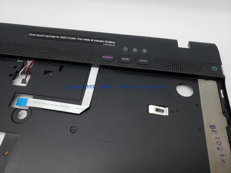 Sony 012-311A-3016-B Palm Rest/Top Cover with Touch-pad, Buttons, Speakers & Cables