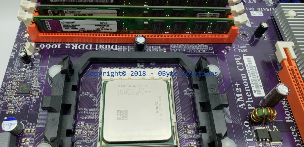 ECS NForce9M-A (v1.0) MainBoard with Backplate, CPU & RAM