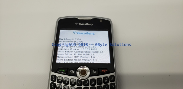 Verizon Blacberry Curve 8330C Smartphone with CD's, Charger & Case