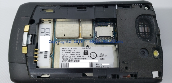 Verizon Blacberry Curve 8330C Smartphone with CD's, Charger & Case