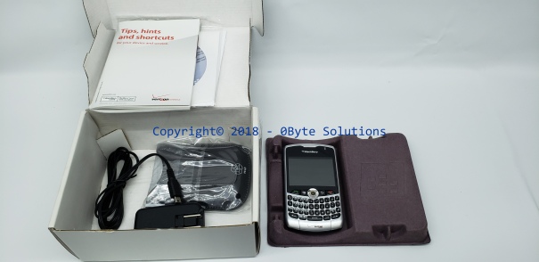 Verizon Blacberry Curve 8330C Smartphone with CD's, Charger & Case