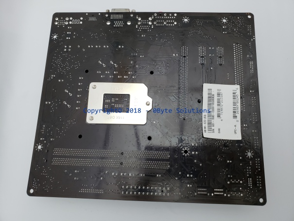 MSI H61M-E23 (MS-7680) Mainboard with Case Backplate, CPU & RAM
