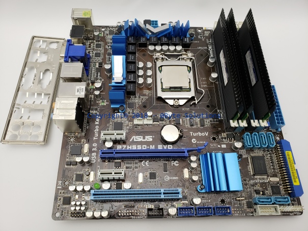 Asus P7H55D-M EVO Intel H55 (IbexPeak DH) Mainboard with CPU & RAM