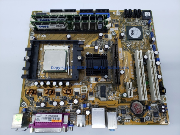 ASUS A8V-MX VIA K8M800/K8N800 CE + VT8251 Mainboard with CPU & RAM
