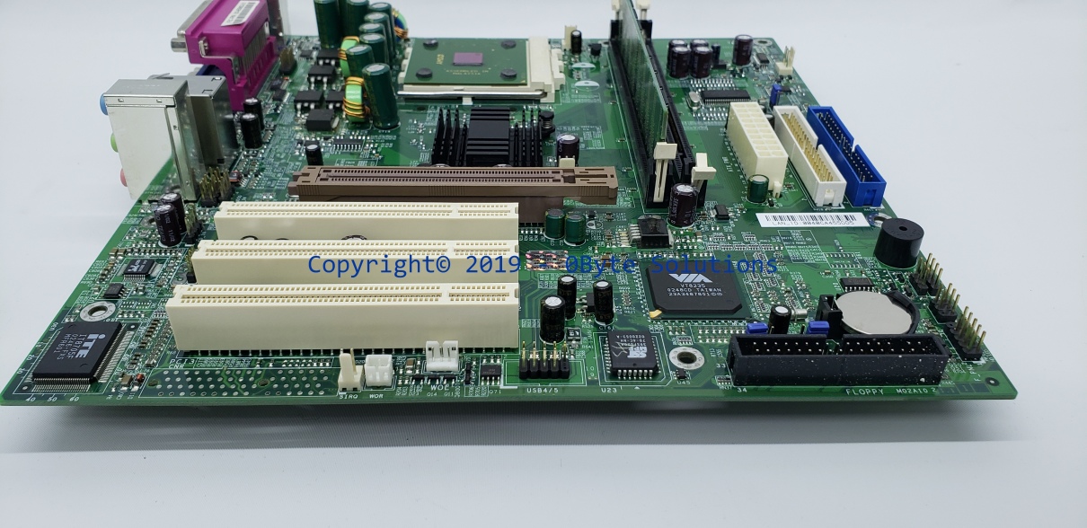 First International Computer, Inc. AM37S Mainboard with case I/O shield, CPU & RAM