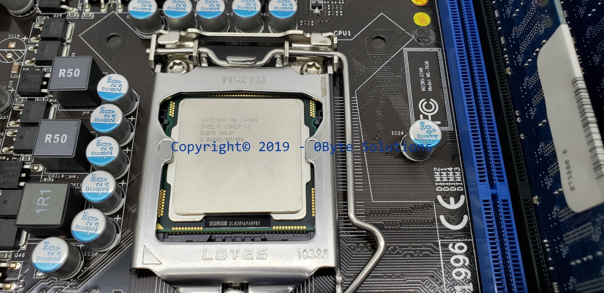 MSI H55M-E33(MS-7636) Mainboard with Case I/O Shield, CPU & RAM