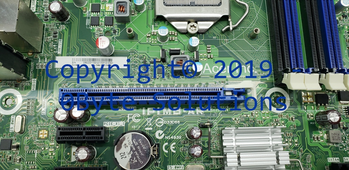 Acer IPIMB-AR Rev 1.02A (Acer Aspire M1935) Mainboard with case I/O shield