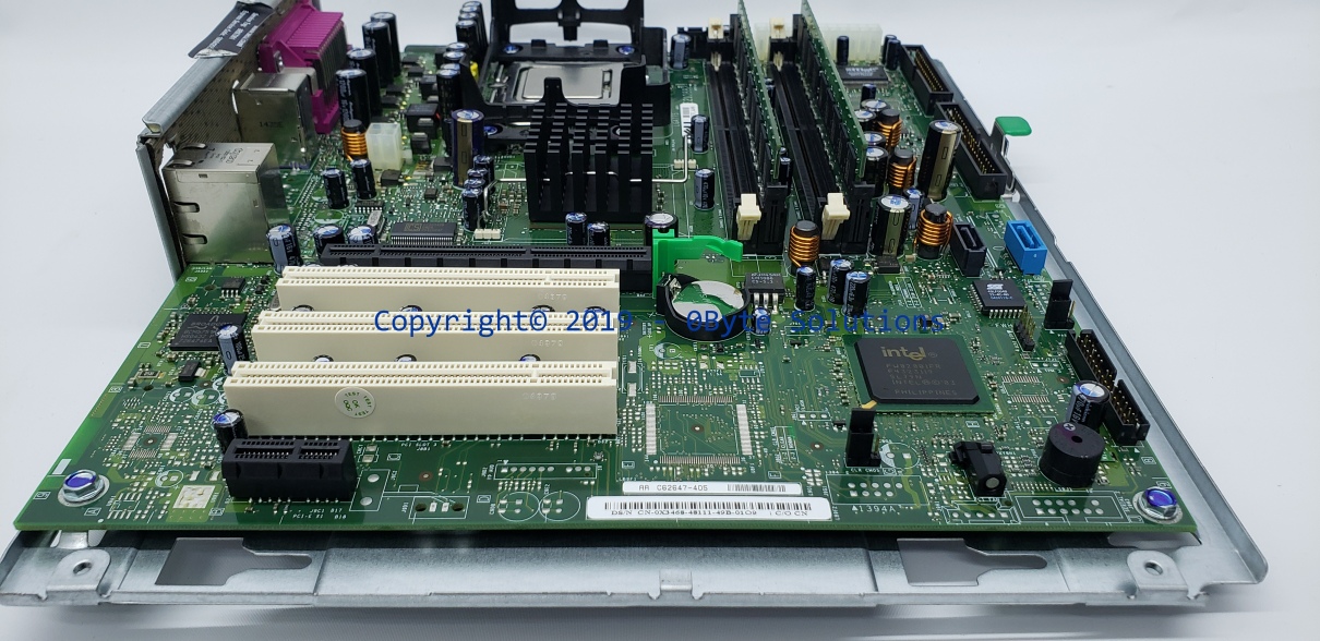 DELL 0X3468 Mainboard with Mounting Plate, Front I/O & Power Button/LED, CPU & RAM