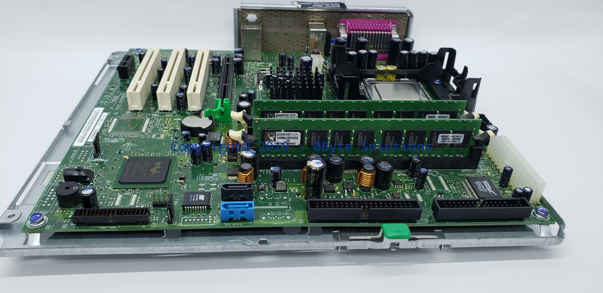 DELL 0X3468 Mainboard with Mounting Plate, Front I/O & Power Button/LED, CPU & RAM