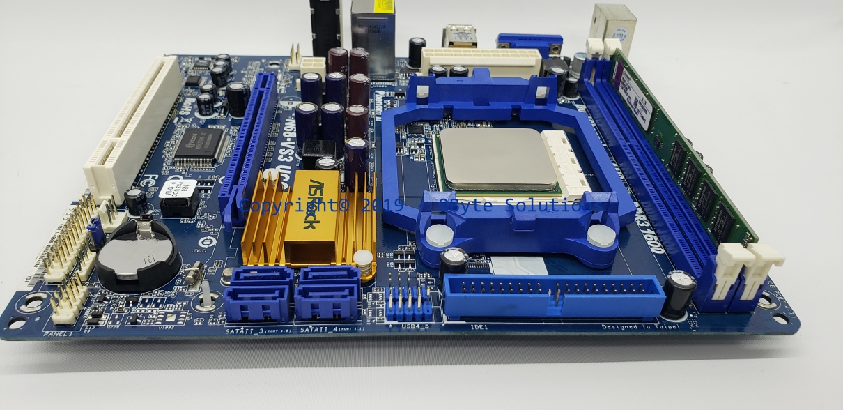 ASRock N68-VS3 UCC Mainboard with Case I/O Shield, CPU & RAM