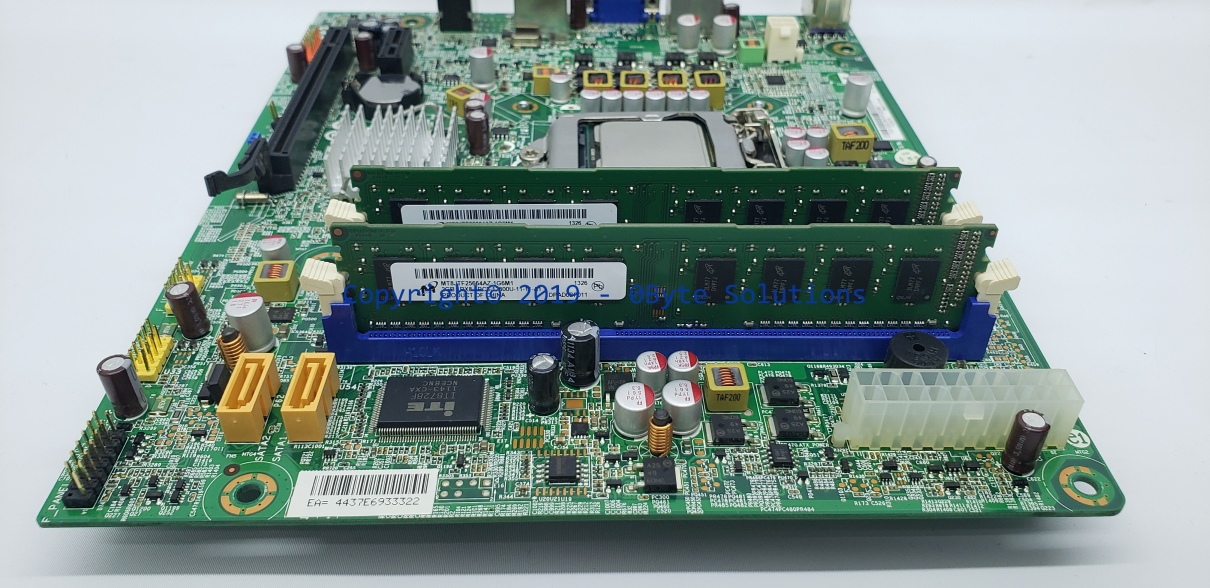 Lenovo CIH61C (Rev 1.1) Mainboard with I/O Back-Plate, CPU & RAM