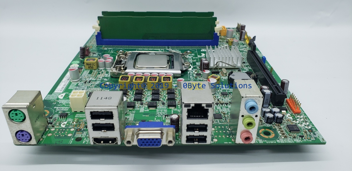 Lenovo CIH61C (Rev 1.1) Mainboard with I/O Back-Plate, CPU & RAM
