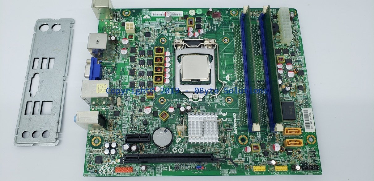 Lenovo CIH61C (Rev 1.1) Mainboard with I/O Back-Plate, CPU & RAM