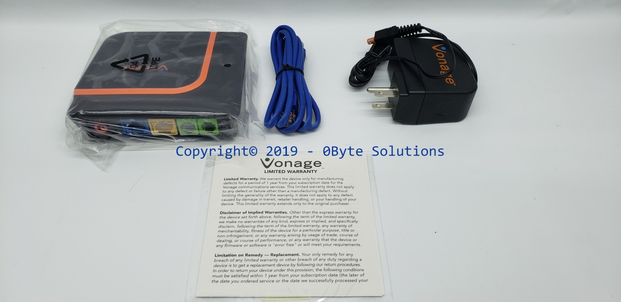 Vonage VDV22-VD VOIP Digital Phone Adapter