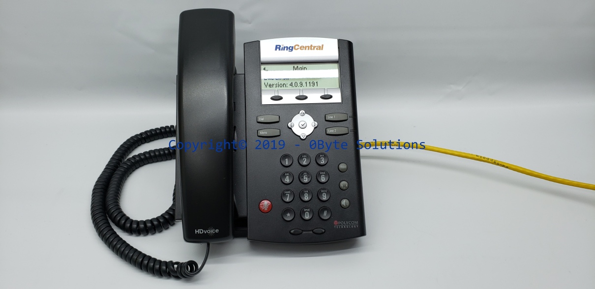 Polycom SoundPoint IP 335 VoIP Phone with Mount, Handset & Cord