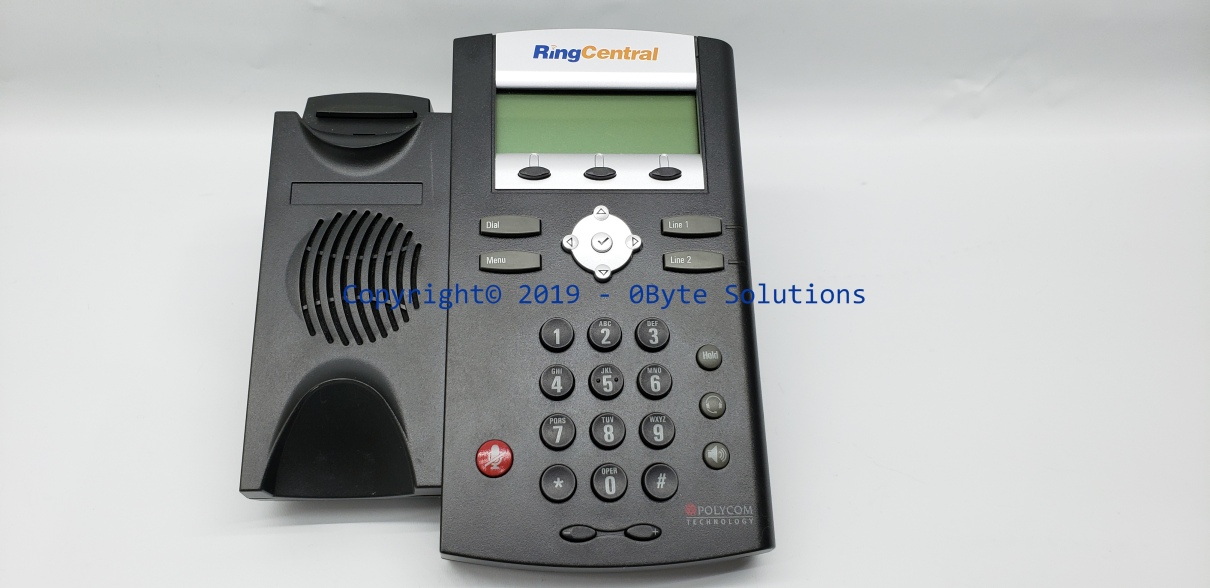 Polycom SoundPoint IP 335 VoIP Phone with Mount, Handset & Cord