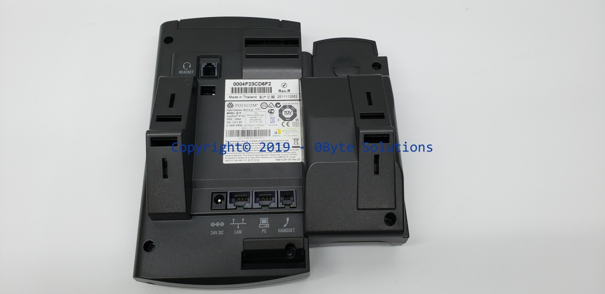 Polycom SoundPoint IP 335 VoIP Phone with Mount, Handset & Cord