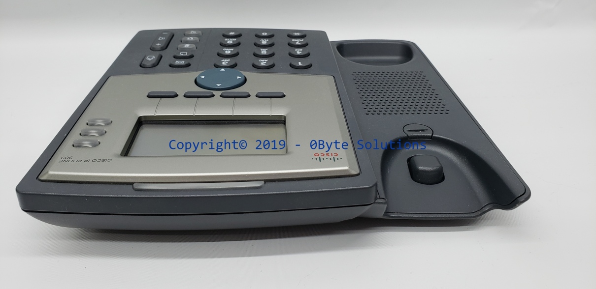 Cisco SPA303 3-Line IP Phone with Stand, Handset, Cord & Power Adapter
