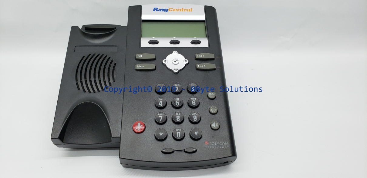Polycom SoundPoint IP 335 VoIP Phone with Mount, Handset, Cord & Power Adapter