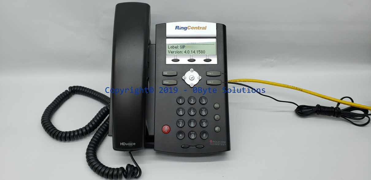 Polycom SoundPoint IP 335 VoIP Phone with Mount, Handset, Cord & Power Adapter