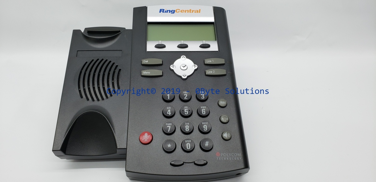 Polycom SoundPoint IP 335 VoIP Phone with Mount, Handset, Cord & Power Adapter