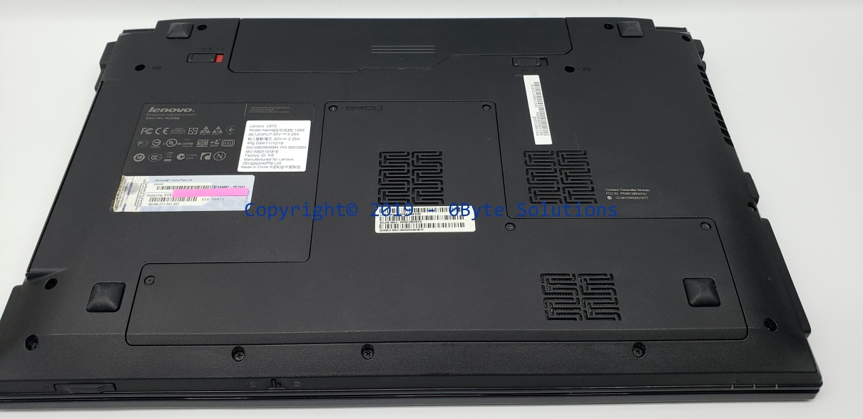 Lenovo V570 - Type 1066 Notebook with 120GB SSD & A/C Cord, CPU & RAM