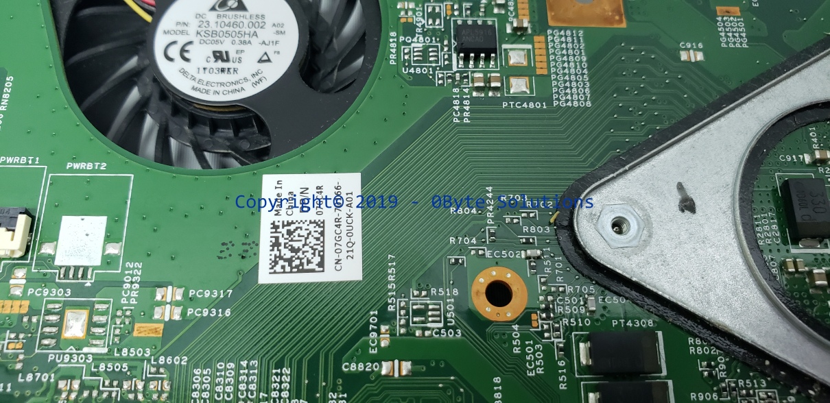 DELL 07GC4R mainboard with CPU Fan & Heatsink & CPU