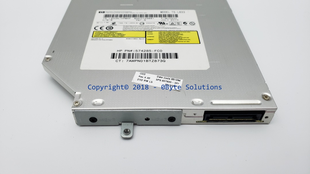 HP/Toshiba TS-L633N/HPMHF (P/N:574285-FC0 SPS:607600-001) DVD-R/W LS