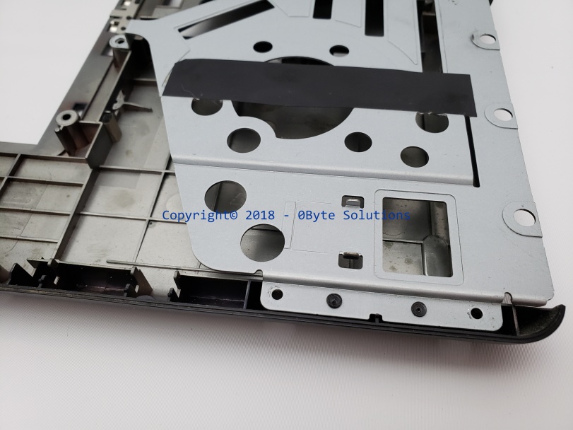 Toshiba V000180440 Bottom Case with USB Ports, Power Jack & Cables